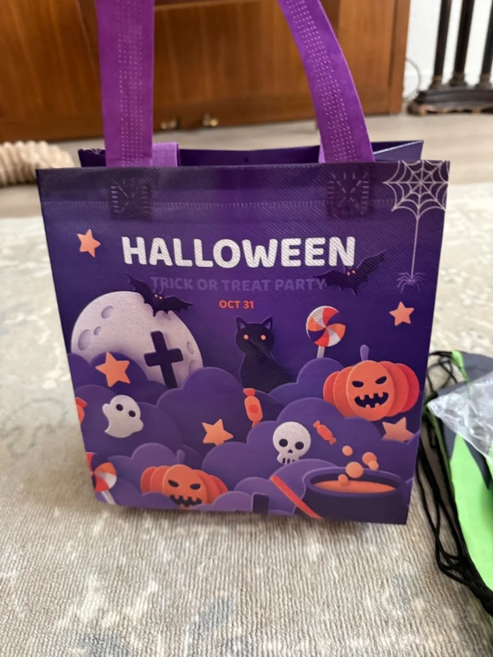 Halloween Party Supplies Bundle- Buckets, Drawstring Backpacks, Tote Bags